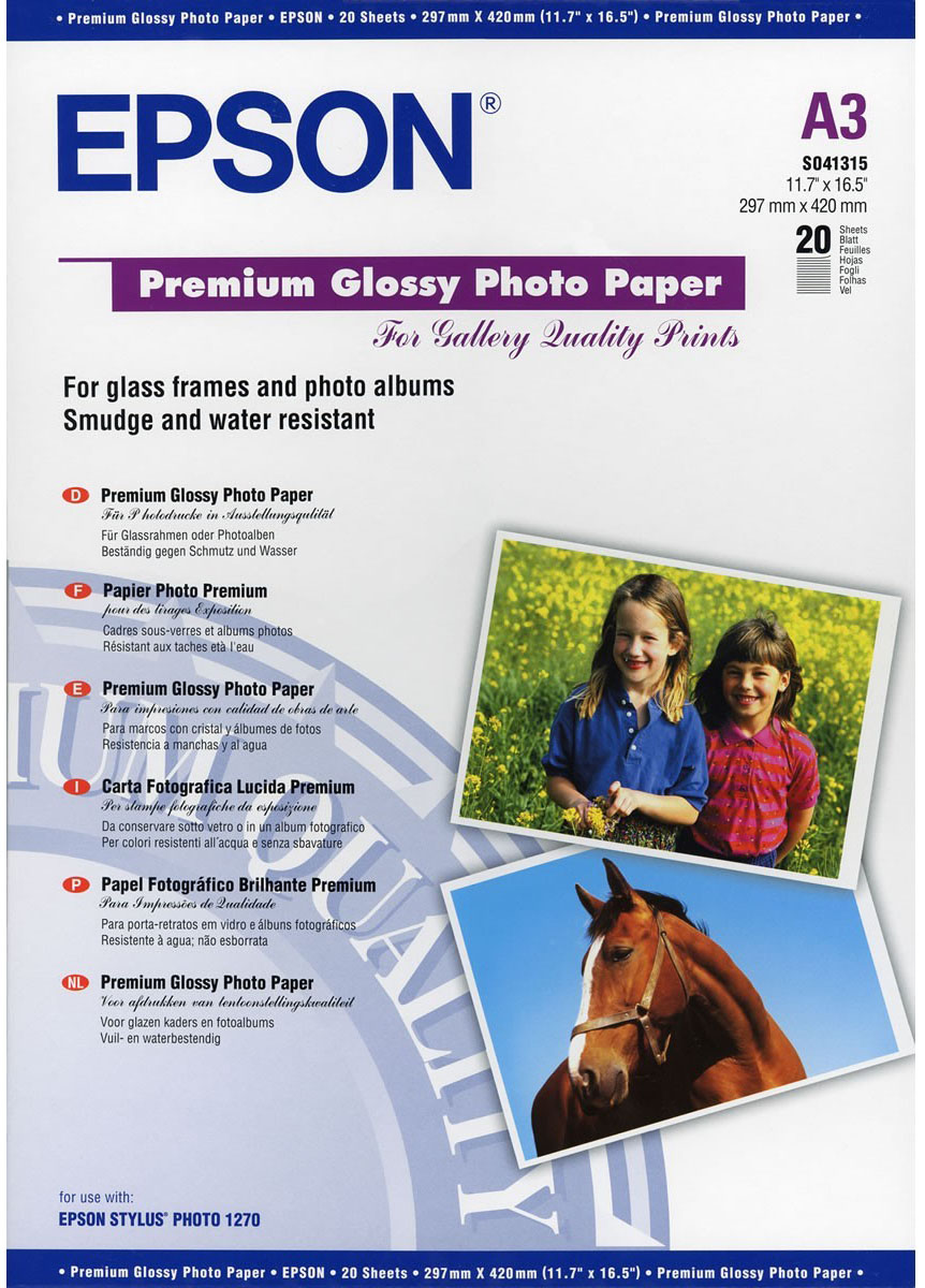C13S041315 premium glossy photo paper a3 Epson Santreyd 