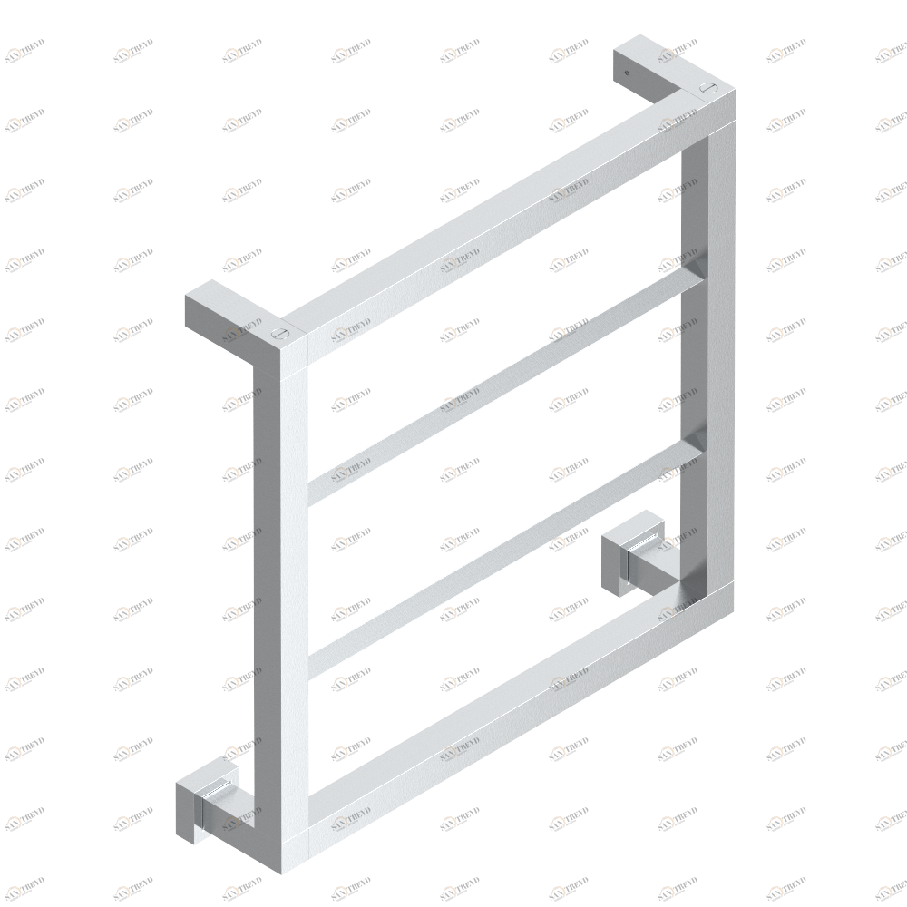 B6B-TWS4E Полотенцесушитель Современный квадратный, 4 перекладины, 520 мм x 510 мм, электрический Thg-paris Sèche-serviettes Contemporain Матовый хром B6B-TWS4E CAT.A