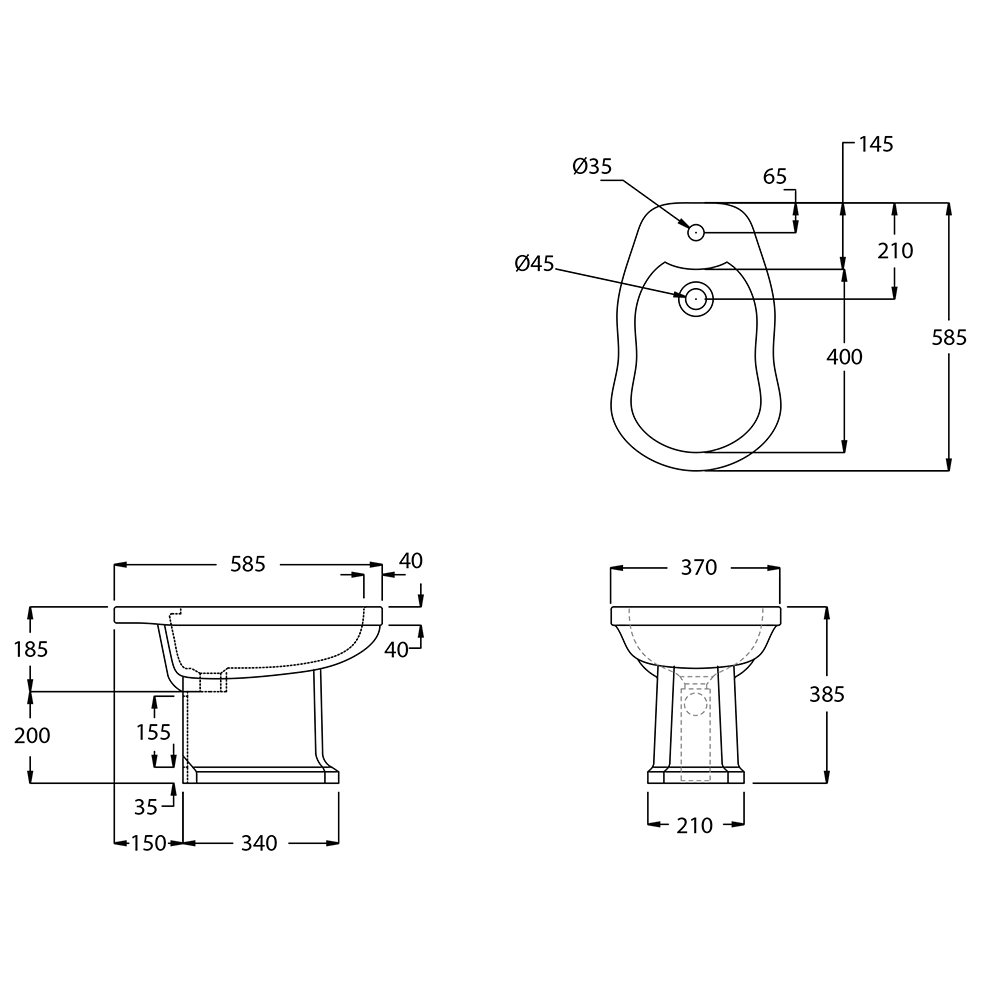 IMSR115 Челси Биде Chelsea Imperial - Вид №2