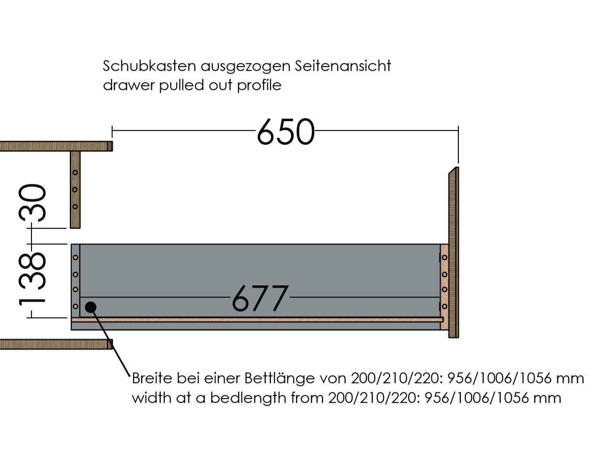 Двуспальная кровать-контейнер из многослойного материала Müller Small Living SPAZE ARCH-00061252 - Вид №23