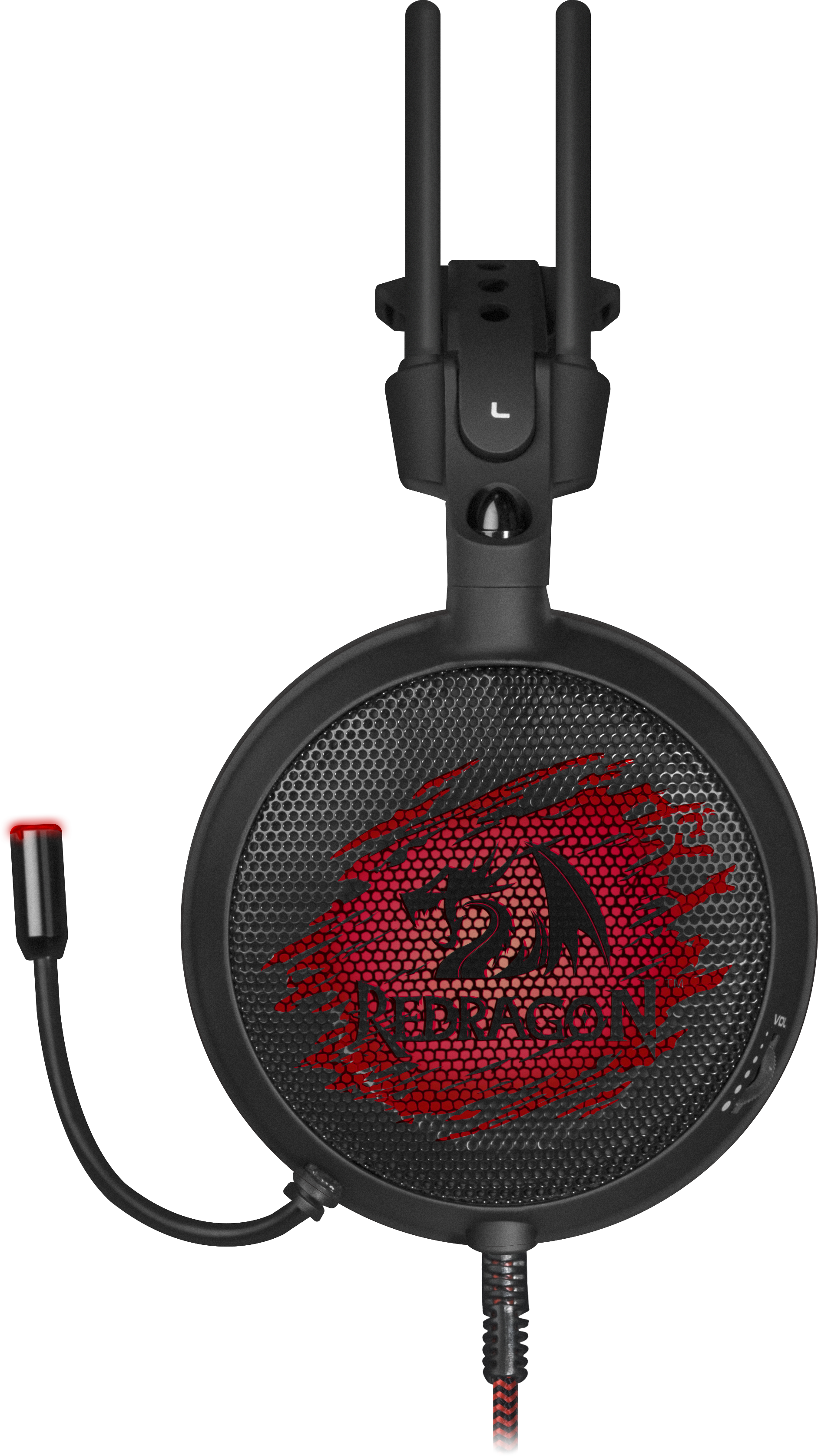 64214 игровая гарнитура delirium pro объемный звук 7.1, провод 2 м Redragon Santreyd  - Вид №3