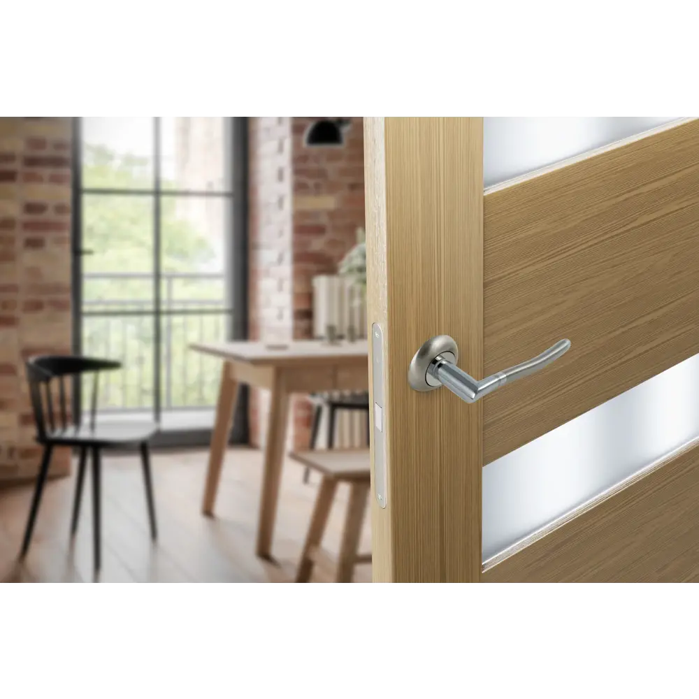 Дверные ручки Edson EDS-6H-R1 в стильном никелевом исполнении 85168523 STLM-0059337 - Вид №8