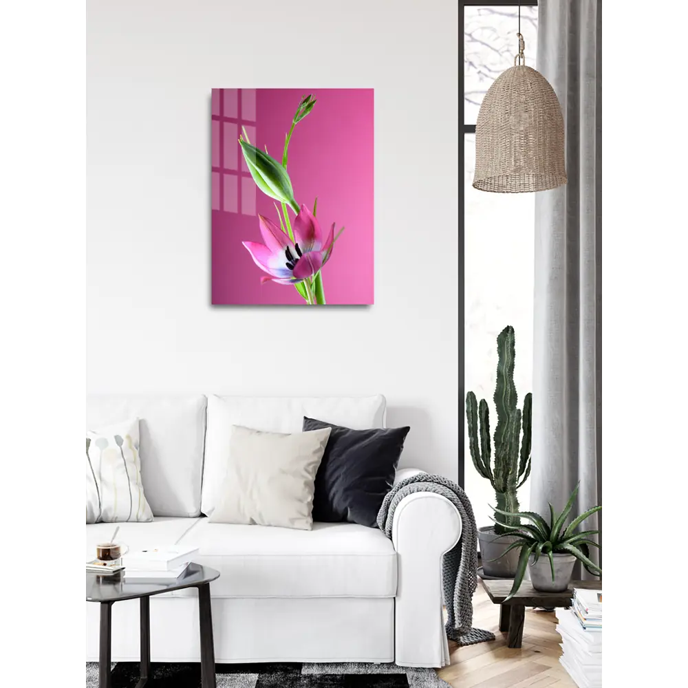 Картина на стекле "Цветы розовые" 60x80 см 82924203 STLM-2075017 ARTABOSKO  - Вид №4