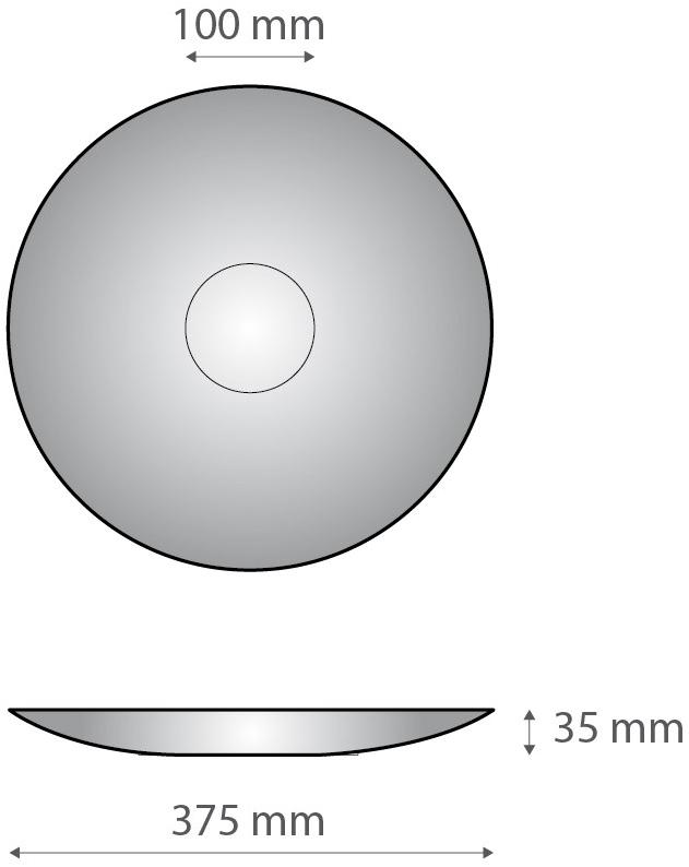 Alumina Декоративная плоская пластина из двне алюминия Dvne capsule collection D.sf40b12  - Вид №3