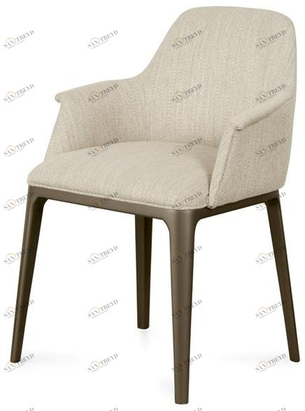 JOSÉ LEITE DE CASTRO Стул из мягкой ткани с подлокотниками  11217326 