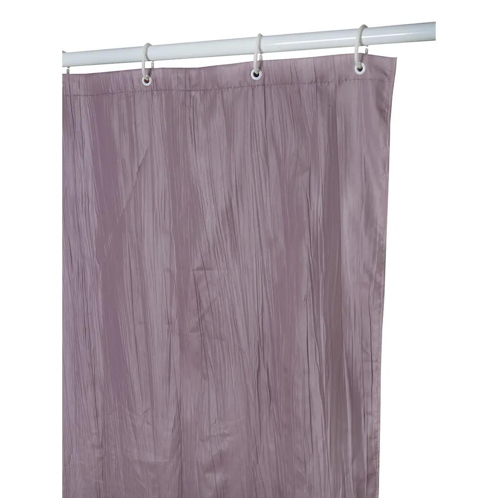 Штора для ванной Zenfort Tafta Crash 180x200 см полиэстер цвет фиолетовый STLM-2109745 - Вид №1