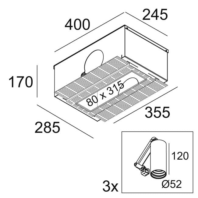 Регулируемый металлический светодиодный прожектор Deltalight SPLITBOX SPY ARCH-00107072 - Вид №17