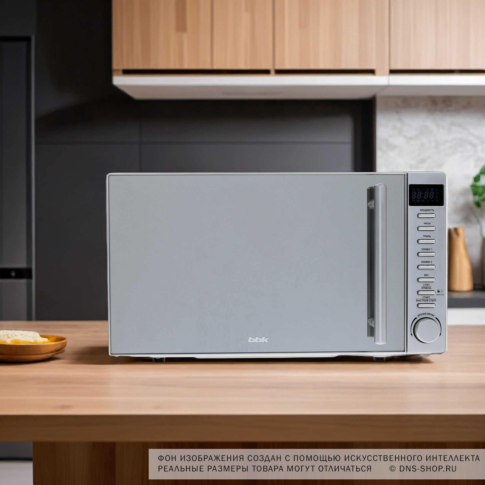 7951857 Микроволновая печь BBK 20MWG-733T/BS-M зеркальный, серебристый STDN-0110964 - Вид №9