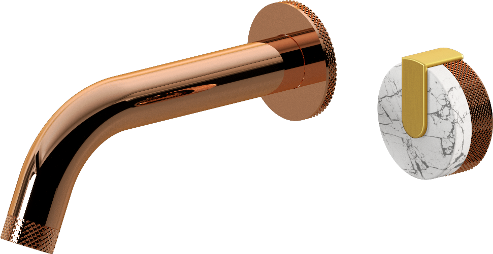 E-11535-R2MW-L1BAU-RG Настенный прогрессивный смеситель скрытого монтажа для раковины GRAFF MOD+