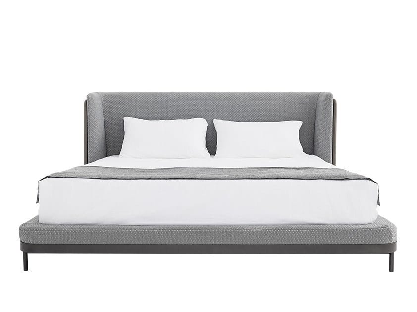 Двуспальная кровать из ткани с мягким изголовьем HC28 maison Barry ARCH-00077088 - Вид №1