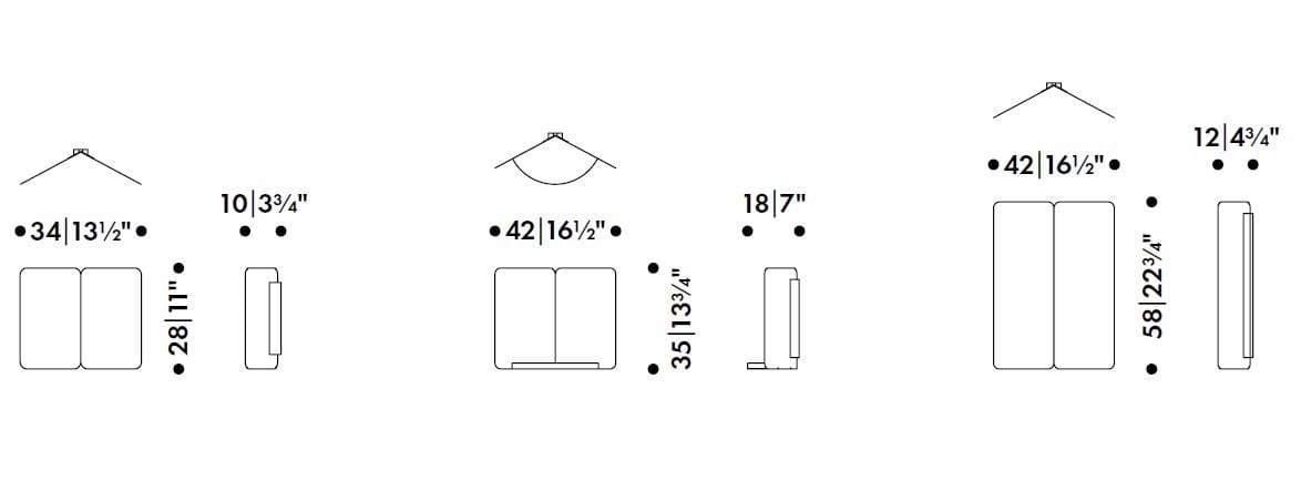 Прямоугольное зеркало с полкой Artek 124° MIRROR ARCH-00107391 - Вид №3