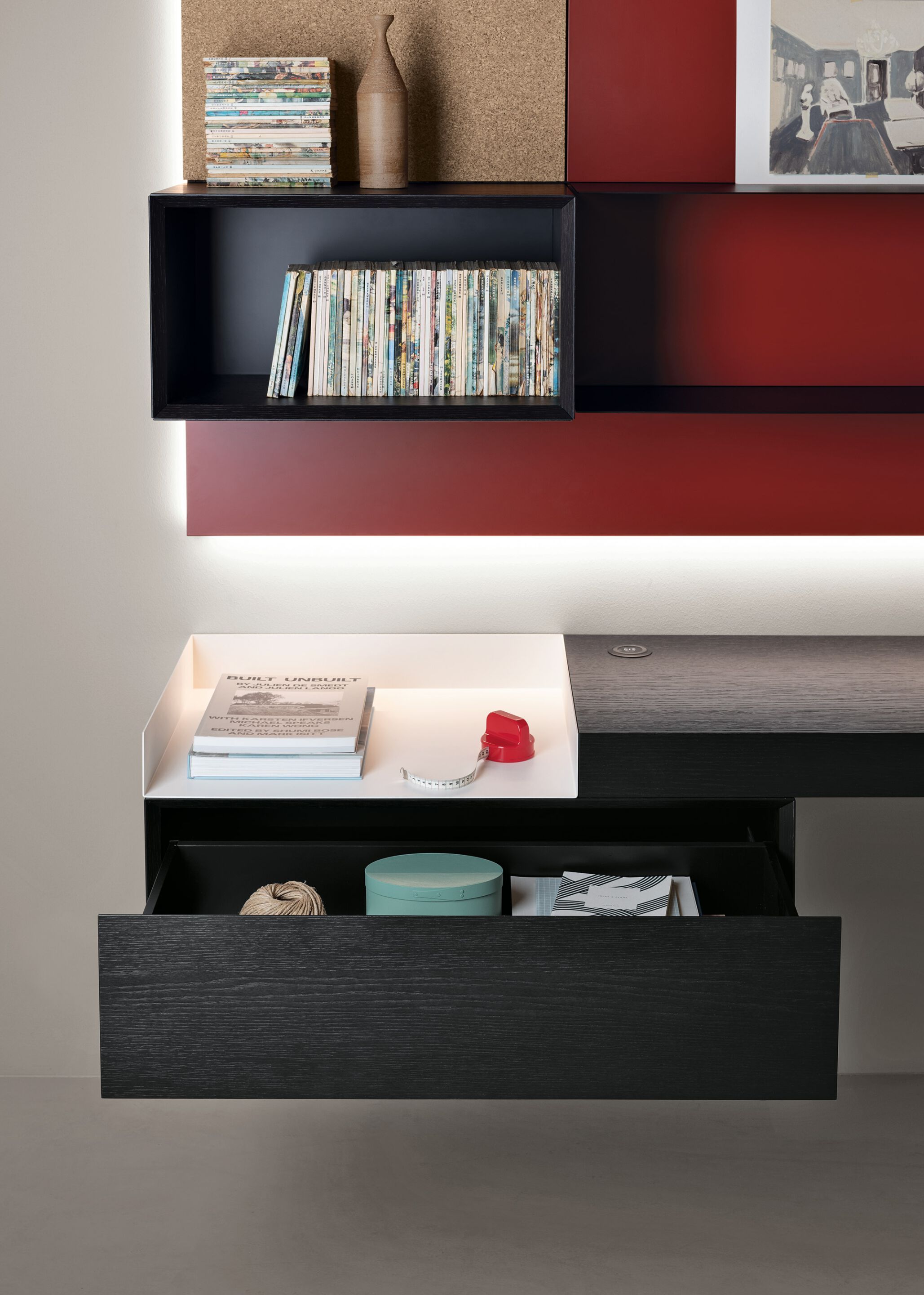 Обшивка из ткани, ламината и деревянных и металлических полок Kristalia Avenue ARCH-00090850 - Вид №22