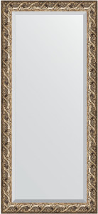 BY 1309 Зеркало с фацетом в багетной раме - фреска 84 mm EVOFORM Exclusive