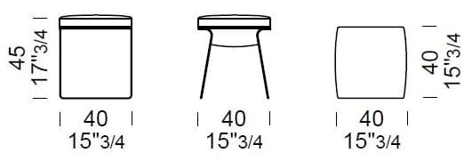 Низкий стул с мягким сиденьем Borzalino GEA ARCH-00053407 - Вид №7