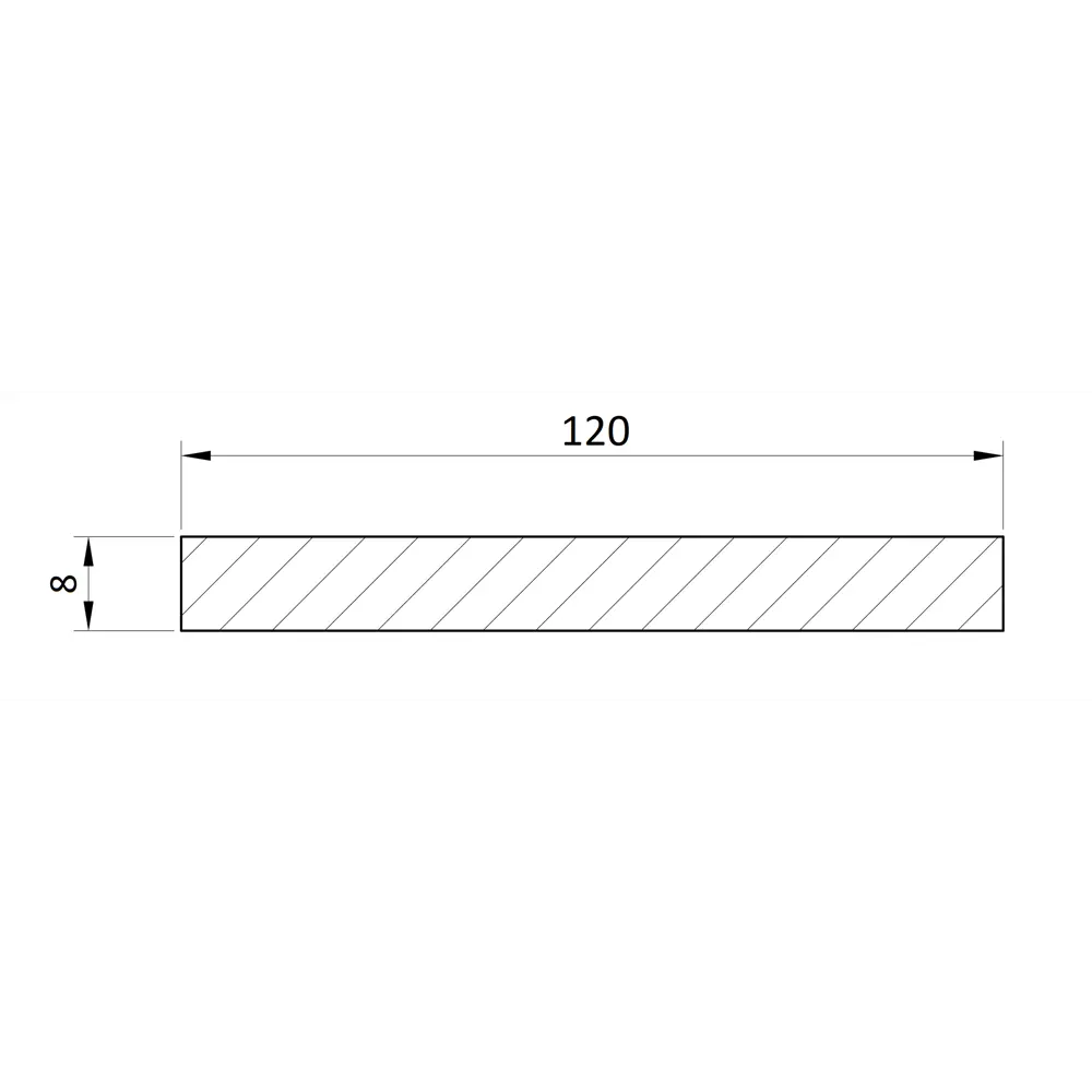 Добор Тревизо/Белеза 120x8 мм ламинация финиш-бумага цвет тернер коричневый VERDA STLM-2056206 - Вид №2