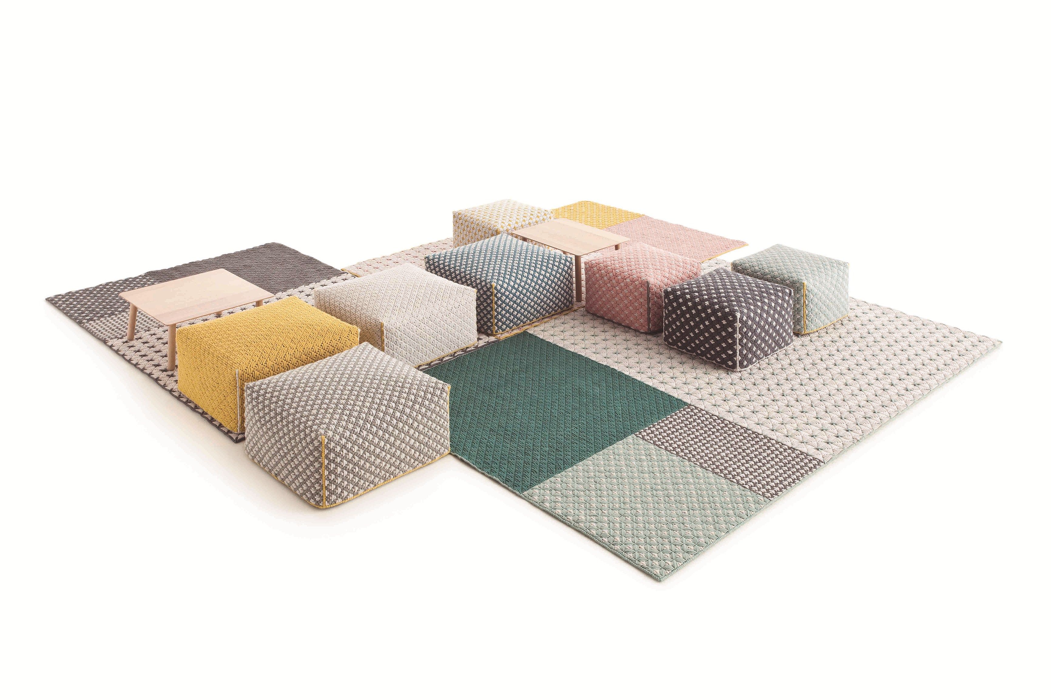 Прямоугольный ковер ручной работы из ткани GAN Silaï ARCH-00103936 - Вид №1