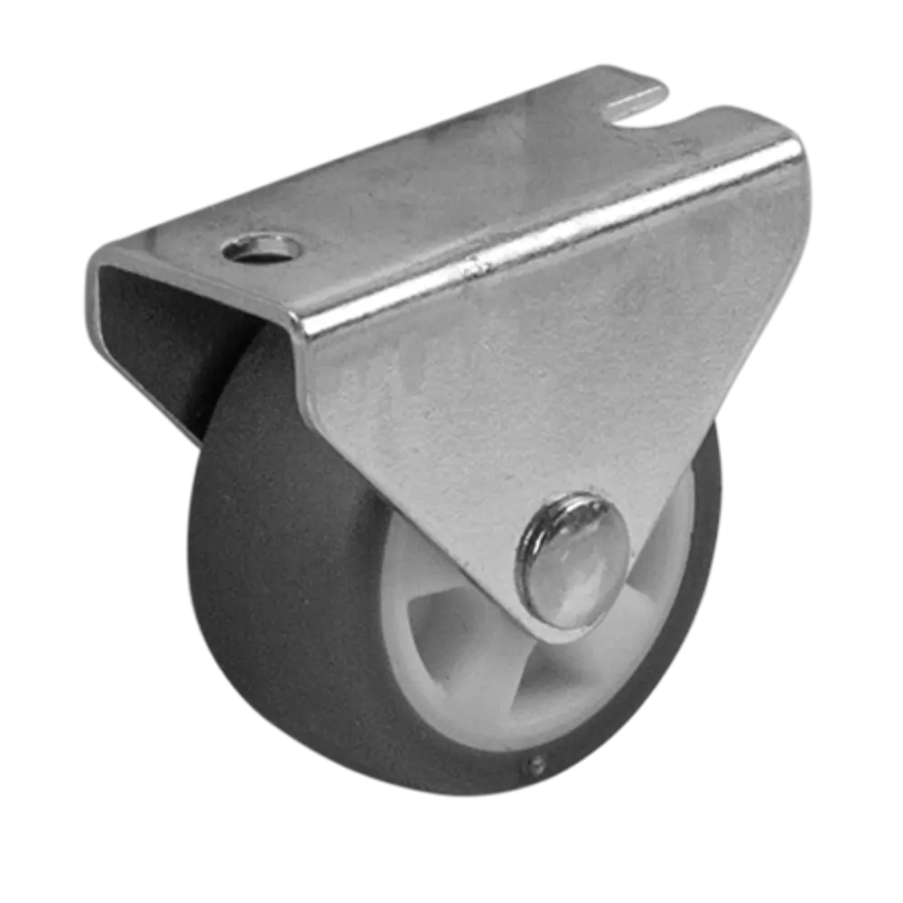 Мебельное колесо неповоротное 30мм с резиновым покрытием, нагрузка 20кг 89433773 Santreyd STLM-1580347