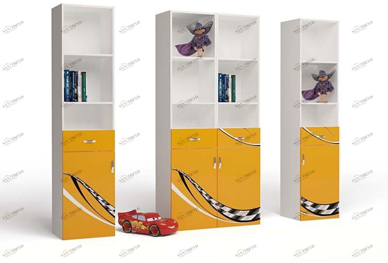 Стеллаж узкий ABC-KING Formula левый оранж 4631148150577