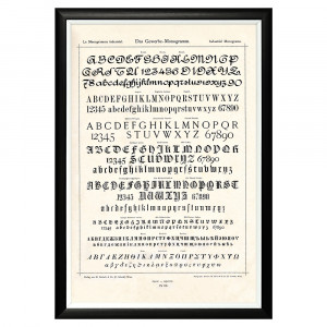 21080920 Арт-постер «Монограмма 110» Object Desire Азбука мечты