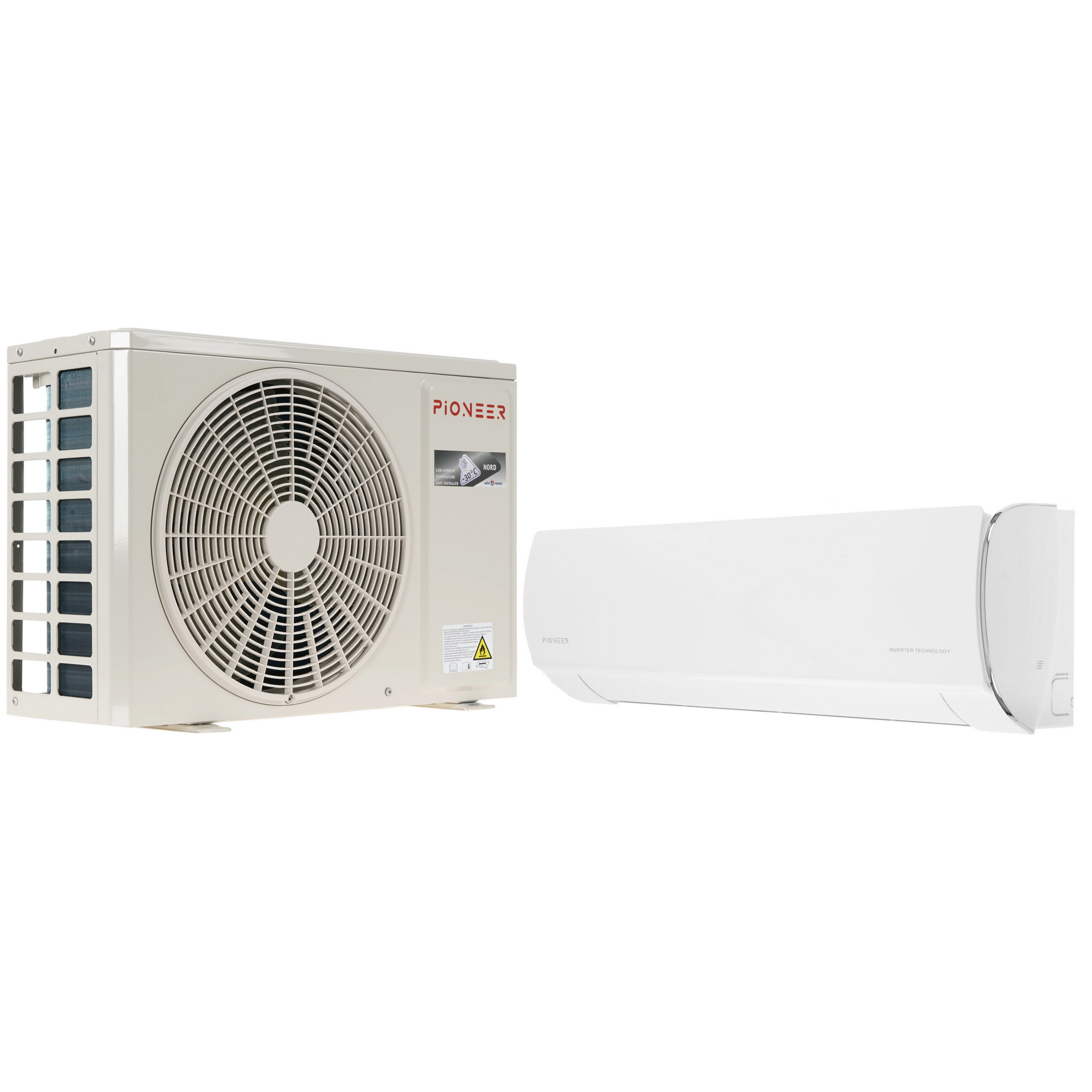 9969178 Кондиционер настенный сплит-система Pioneer KFRI20LW/KORI20LW Nord-30 белый STDN-0016573