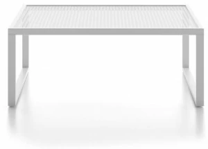 Atmosphera Низкий прямоугольный алюминиевый журнальный столик Qubik Qu.tc.