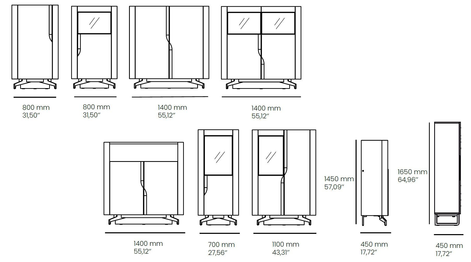 Шкаф с распашными дверцами animovel Wind ARCH-00142079 - Вид №5