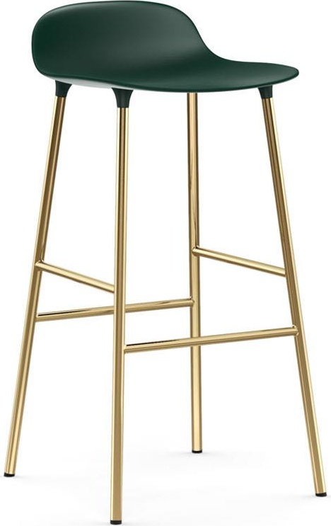 1400940 Barstool 75 cm Brass Green Normann Copenhagen Form