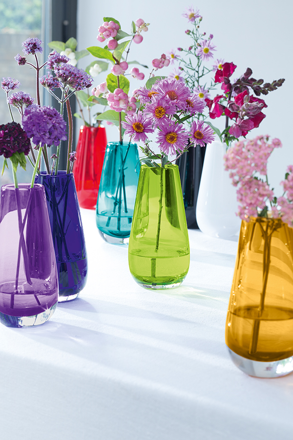Ваза стеклянная в форме бутона зеленая 14 см Flower Colour LSA INTERNATIONAL - 253429 Зеленый  - Вид №4
