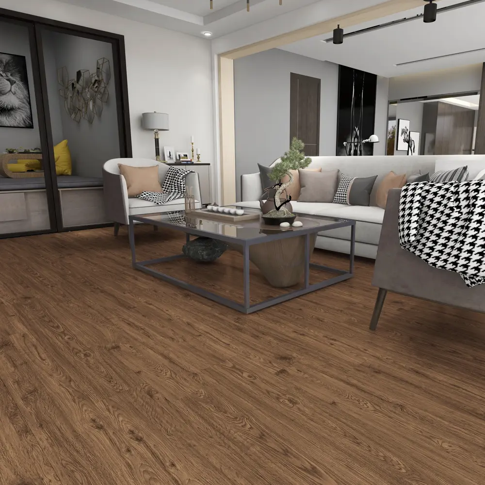 91755236 ПВХ плитка Novafloor Stepper Дуб Дуб Мокко 31 класс толщина 1.50 мм 2.787 м², цена за упаковку STLM-0889202