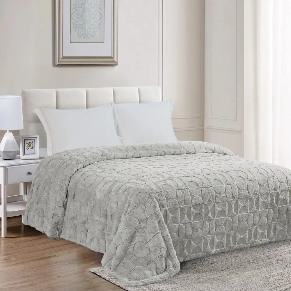 СТОЛИЦА ТЕКСТИЛЯ Плед Shapes — уютный велсофт для современного интерьера 88035586 STLM-1052648 - Вид №4