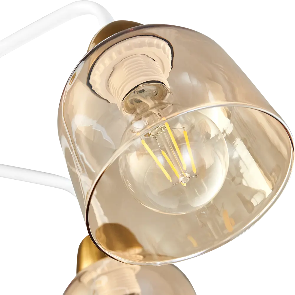 Люстра подвесная Альфа 6, 5 ламп, 40 м², цвет шампань De Markt STLM-2174348 - Вид №6