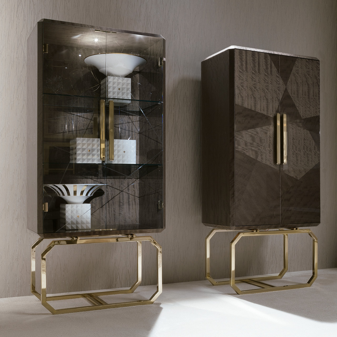 5955 Infinity витрина с деревянными дверками - giorgio collection - Вид №3