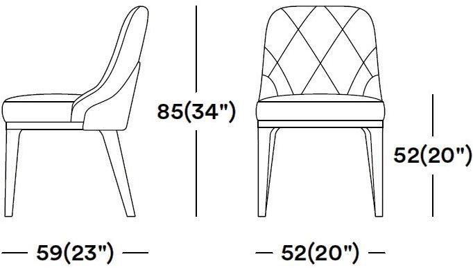 Tirolo Стул из мягкой ткани Gill 070 s - Вид №8