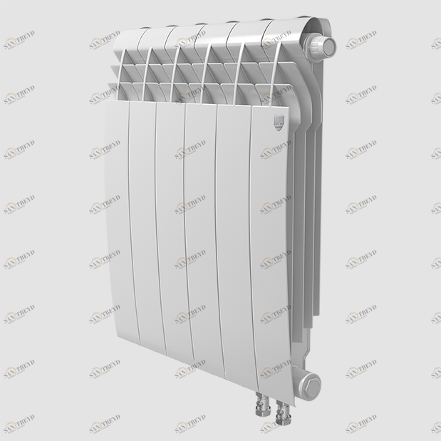 Биметаллический радиатор с правым нижним подключением Royal Thermo Biliner 500 V Bianco Traffico (белый)- 6 секций BILINER V sun-id-646055