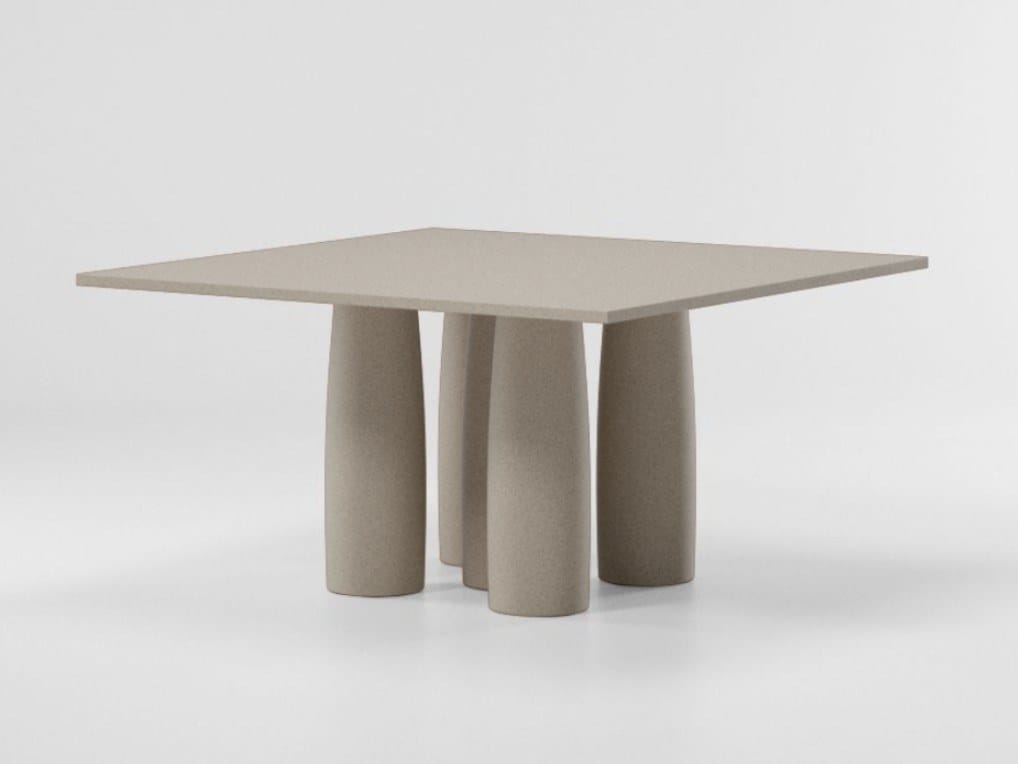 Квадратный обеденный стол из камня Minera Kettal колоннада ARCH-00062155 - Вид №4