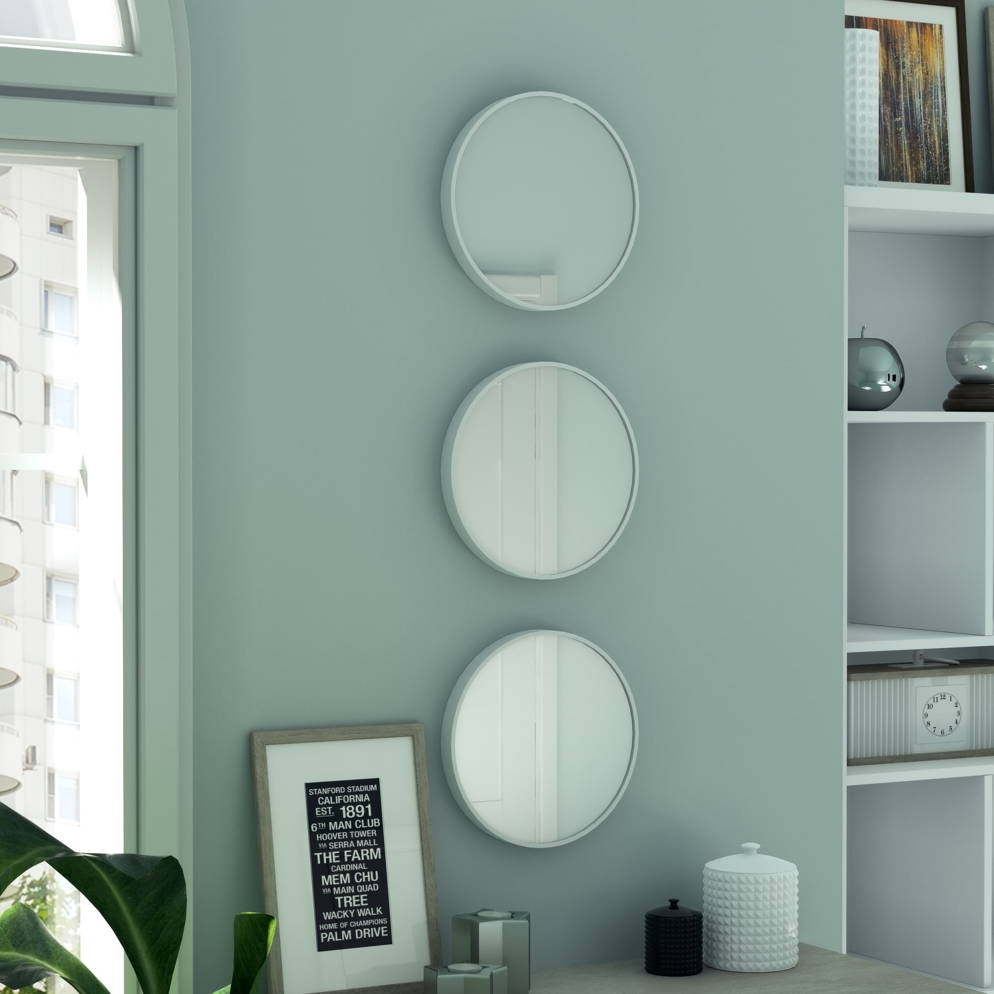 82504949 Зеркало «Стиль» Ø25 см цвет белый Santreyd  - Вид №3