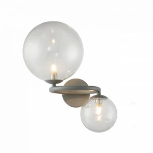 Светильник настенный прозрачный Delight Collection Wendt 2 Grey/Clear KG1202W-2 grey/clear DELIGHT COLLECTION  00-3882916 Прозрачный