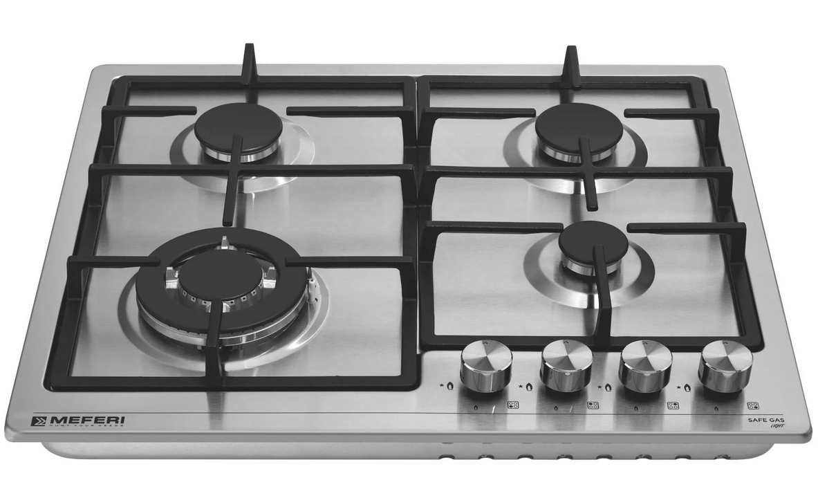 9168783 Газовая варочная поверхность Meferi MGH604IX LIGHT STDN-0139238 - Вид №1