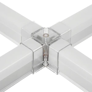 Коннектор X-образный Wolta Puzzle для линейных светильников