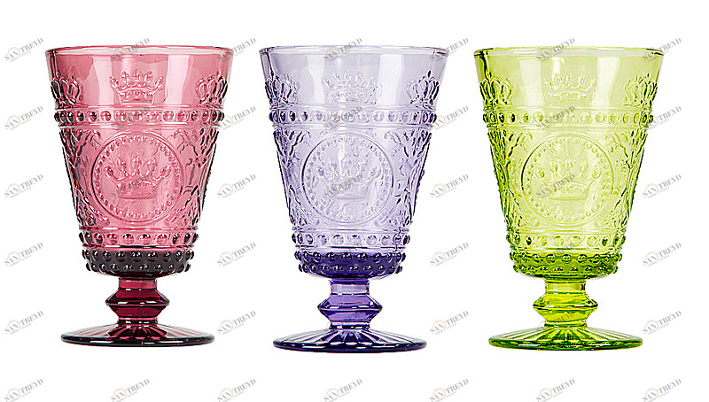 Комплект винных фужеров Ричард BYOBJECT CRYSTAL 009774 Зеленый;красный;фиолетовый Object Desire
