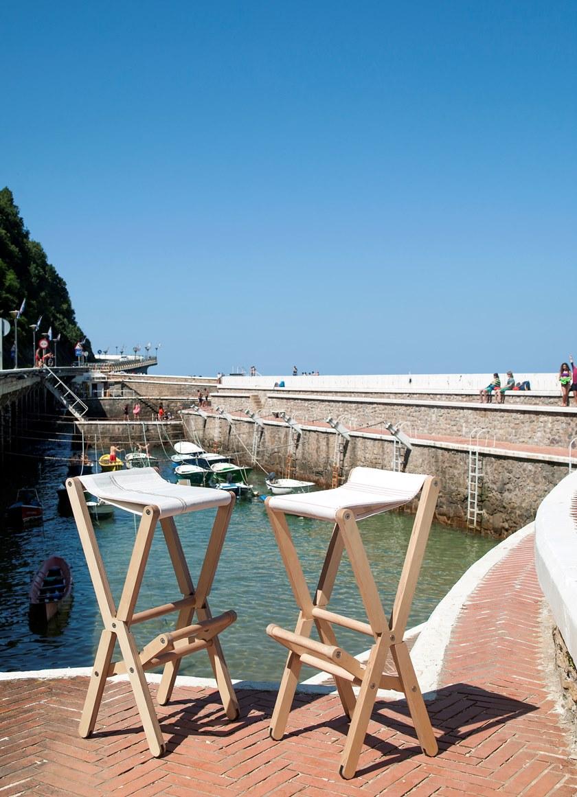 DVELAS Складной табурет из парусины с подставкой для ног  2nd ris  - Вид №5