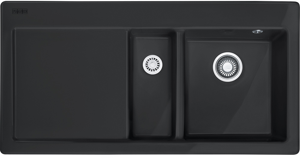 124.0335.868 Best, серия mythos, керамика, мойка mtk 651-100, установка сверху, вентиль-автомат, чаша справа, оникс Franke Franke Mythos 