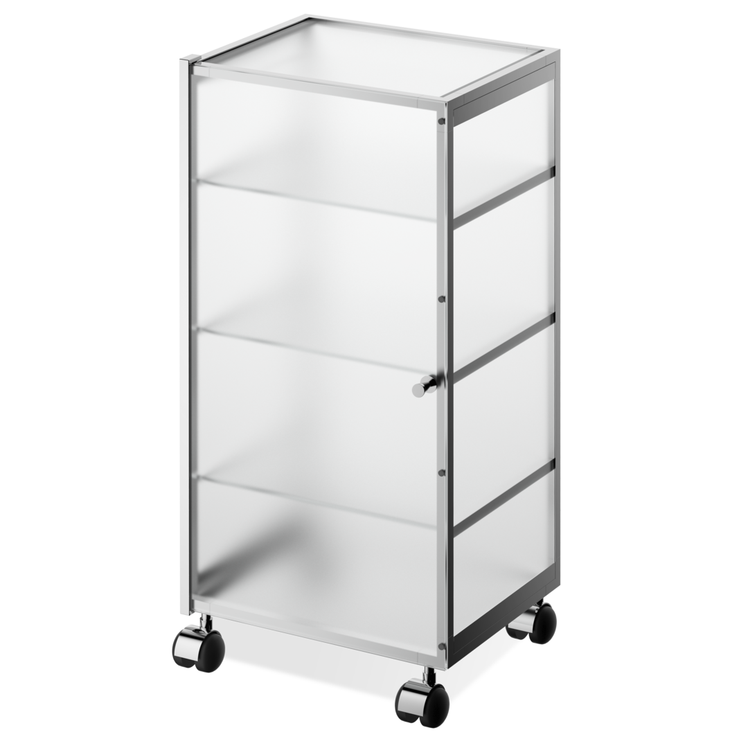 Тележка RW 1 DECOR WALTHER Хром / Стекло матовое 702306 