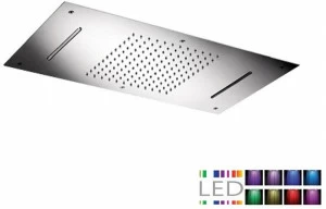 Rubinetterie Mariani Встроенная светодиодная душевая лейка из нержавеющей стали с хромотерапией Cromoterapia Srl-06