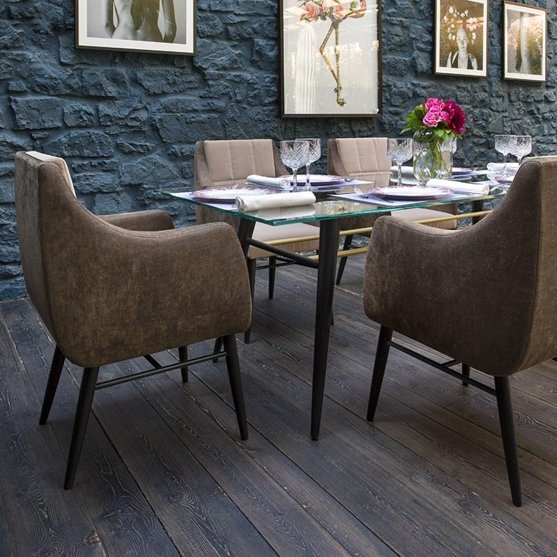 ALMA DESIGN Стул из ткани с подлокотниками Magenta 2120 - Вид №8