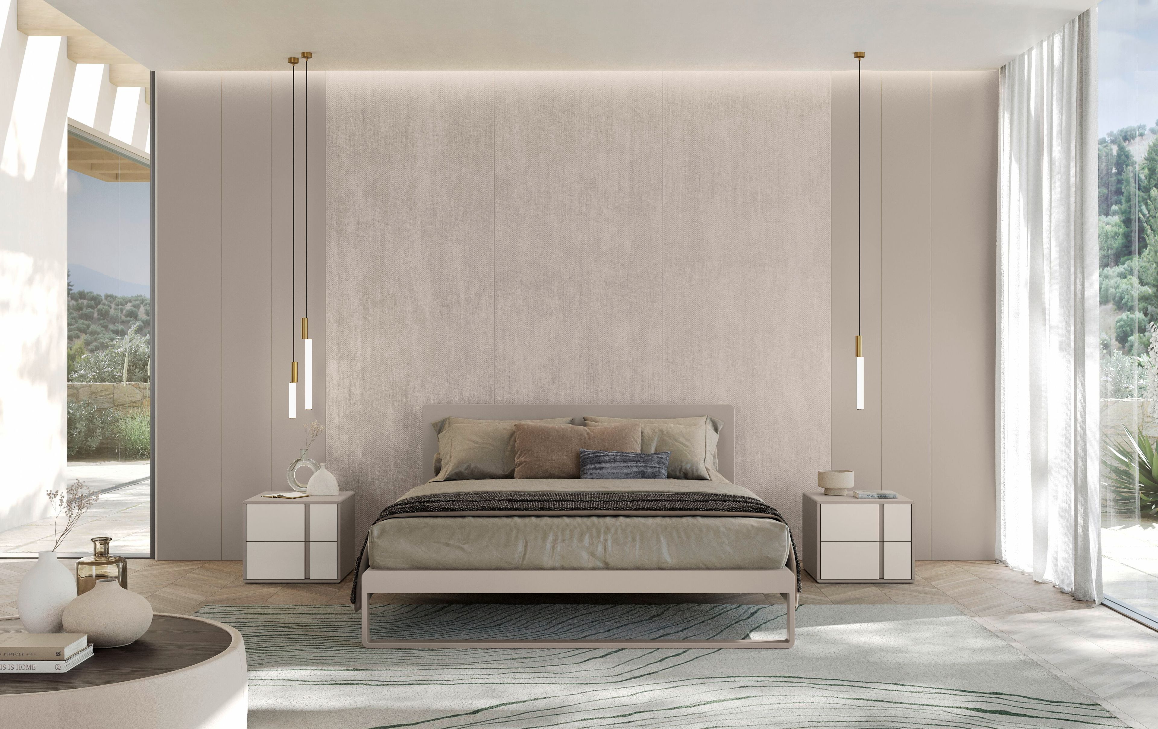 Деревянная прямоугольная тумбочка с ящиками Olivieri ARCH-00080370 - Вид №1