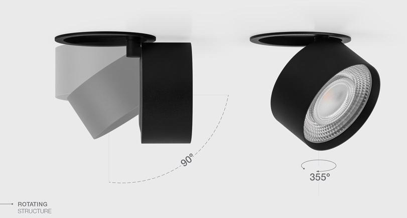 Centrsvet Регулируемый встраиваемый светодиодный светильник Oreo sun-id-1358844 - Вид №4