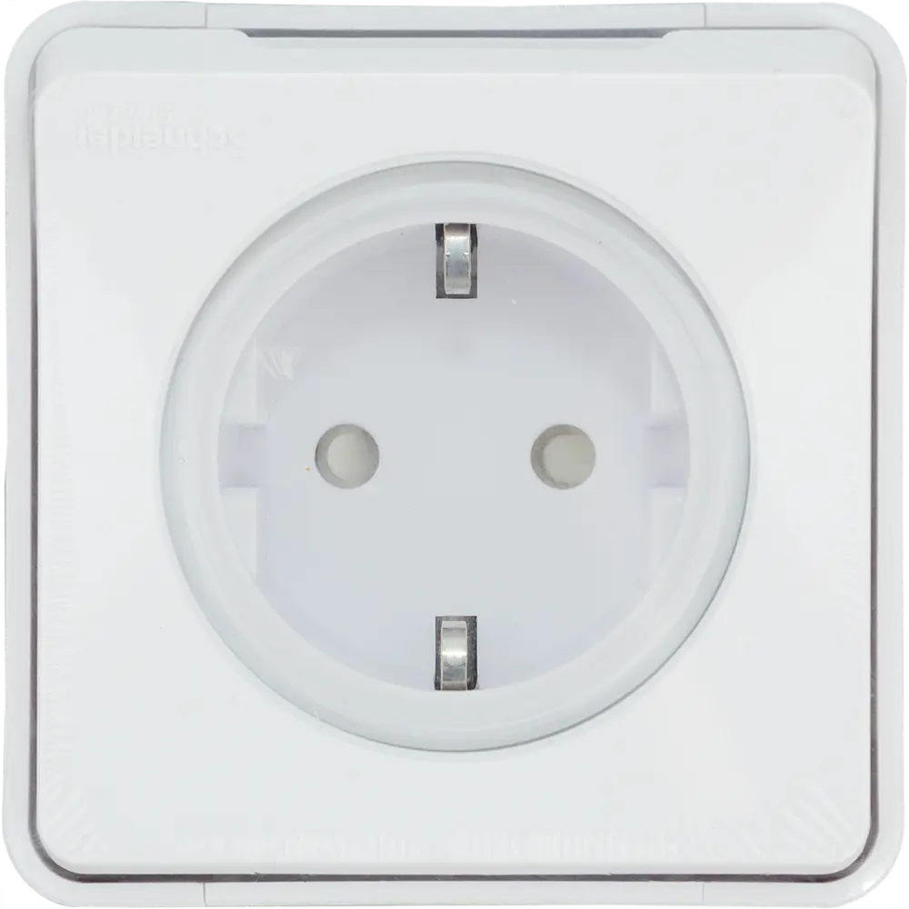 Розетка накладная влагозащищённая Schneider Electric Mureva Styl с заземлением со шторками IP55 цвет белый 82307258 STLM-2127651 - Вид №5