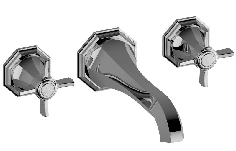 E-1930-C16L Wall-mounted basin mixer with 18,2cm spout - Trim only GRAFF Topaz