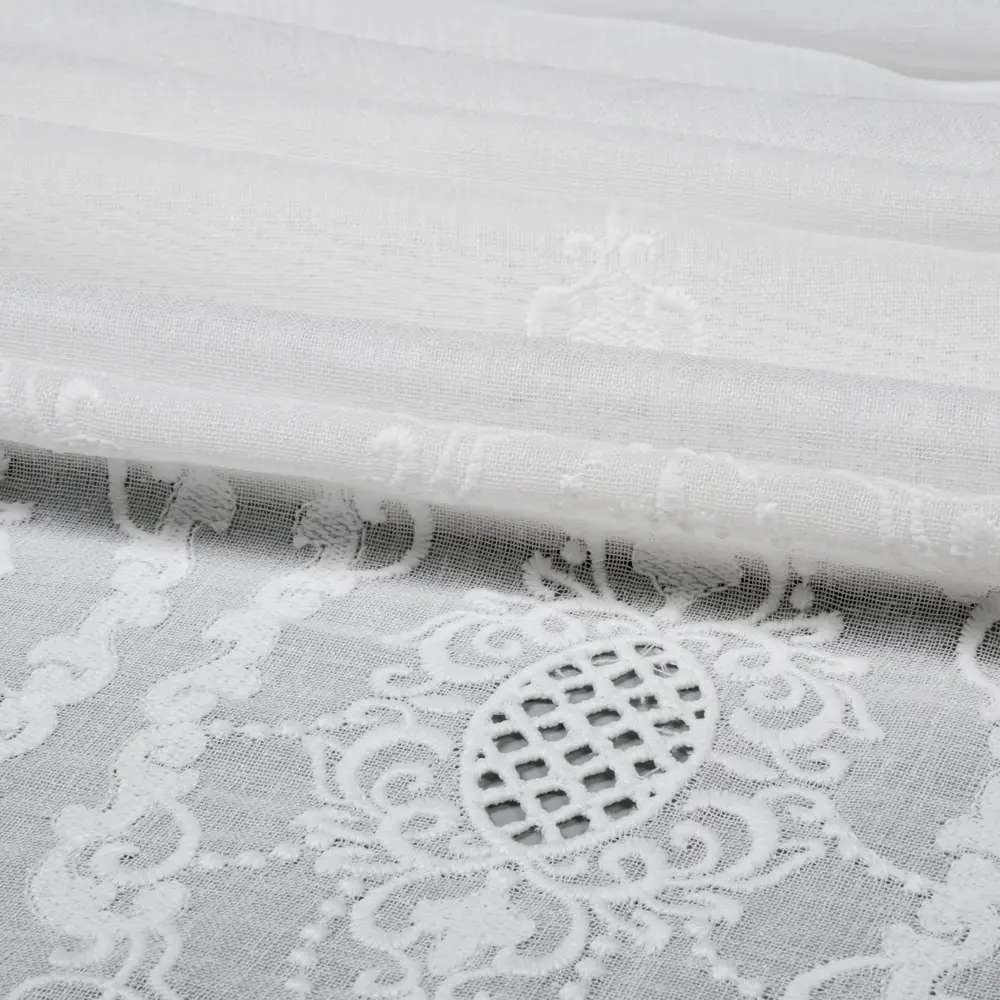 Тюль на ленте Вензель-Кружево 200x280 см цвет белый GARDEN STLM-2095150 - Вид №2